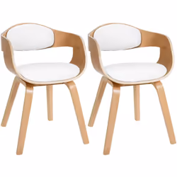 L'ensemble de 2 chaises de salle à manger est le choix idéal pour les adeptes des pièces d'ameublement originales, confortabl ...