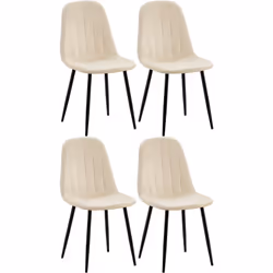 La chaise de salle à manger combine un grand confort d'assise avec un look moderne et contemporain Le rembourrage agréable de ...