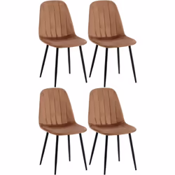 La chaise de salle à manger combine un grand confort d'assise avec un look moderne et contemporain Le rembourrage agréable de ...
