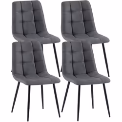 La chaise de salle à manger combine un grand confort d'assise avec un look moderne et contemporain Le rembourrage agréable de ...