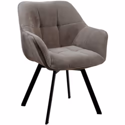 La chaise de salle à manger allie un grand confort d'assise à un look moderne et contemporain. Le rembourrage agréable de l'a ...