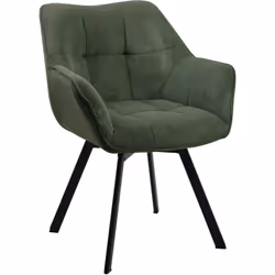 La chaise de salle à manger allie un grand confort d'assise à un look moderne et contemporain. Le rembourrage agréable de l'a ...