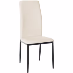 Notre chaise de salle à manger combine un grand confort d'assise avec un look moderne et contemporain. Cette chaise rembourré ...
