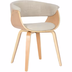 La chaise de salle à manger doit son originalité au mélange harmonieux de ses matériaux et à son design contemporain et éléga ...