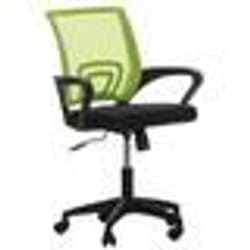 Chaise de bureau - Design moderne - Microfibre verte - Hauteur réglable - Accoudoirs - 5 roulettes