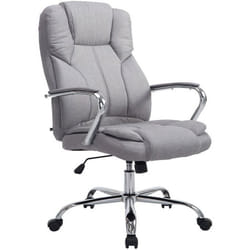 Fauteuil de bureau - Non spécifié - XXL - Tissu gris - Métal chrome - 210 kg