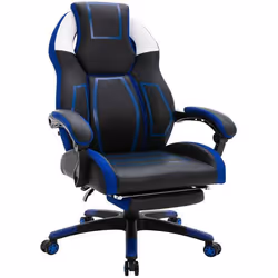 Fauteuil de bureau - MARQUE - 10_0002448 - Ergonomique - Repose-pieds télescopique - Accoudoirs rembourrés
