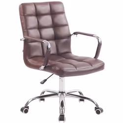 Fauteuil de bureau - Non spécifié - 10_0002461 - Hauteur réglable - Accoudoirs en PVC - Bordeaux