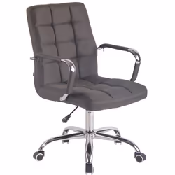 Fauteuil de bureau - Non spécifié - 10_0002470 - Tissu gris foncé - Hauteur réglable - Pivotant 360°