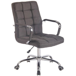 Fauteuil de bureau - Non spécifié - 10_0002470 - Tissu gris foncé - Hauteur réglable - Pivotant 360°
