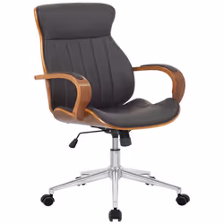 Fauteuil de bureau - Non spécifié - Modèle 10_0002546 - Simili cuir - Accoudoirs - Réglable en hauteur