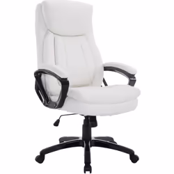 Le fauteuil de bureau est idéal pour les personnes de grande taille. Grâce au vérin pneumatique, ce siège peut supporter le p ...