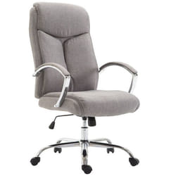 Fauteuil de bureau XL - MARQUE - 10_0002709 - Tissu gris - Mécanisme dinclinaison - 140 kg max
