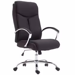 Fauteuil de bureau XL - MARQUE - 10_0002710 - Tissu noir - Mécanisme dinclinaison - 140 kg max
