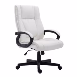 Fauteuil de bureau XL - MARQUE - Modèle - Similicuir - Accoudoirs - Réglable en hauteur