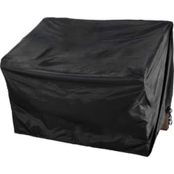 Décoshop26 - Housse de protection bâche couverture pour banc de jardin de 120 cm en tissu noir 100002919