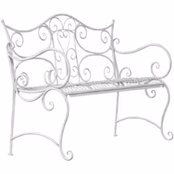 Vous recherchez un banc avec de belles décorations et un design ancien pour votre jardin ou votre villa de campagne? Ce banc  ...