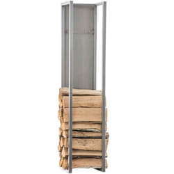 Range bûches - Non spécifié - 180x25 cm - Acier inoxydable - Pratique et élégant - À monter soi-même