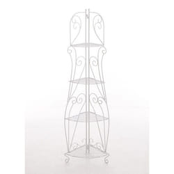 Étagère dangle - MARQUE - Pliable - Métal - Blanc - Vintage