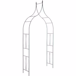 Arche à rosiers exclusive en métal. Cet arceau au design très élégant est l’aide idéale pour faire grimper des plantes comme  ...