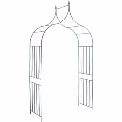 Arche à rosiers en métal. Cet arceau au design très élégant est l’aide idéale pour faire grimper des plantes comme les rosier ...