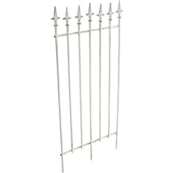 Décoshop26 - Treillis support pour plantes grimpantes décoration de jardin en métal blanc vieilli 100003872