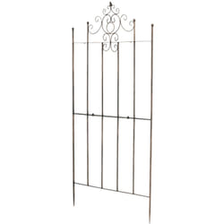 Décoshop26 - Treillis support pour plantes grimpantes métal bronze 100003896