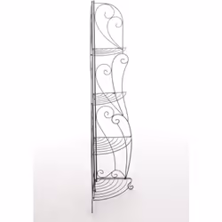 L’étagère d'angle au design nostalgique est fabriquée en tubes de fer robuste et épais de qualité supérieure. Elle est très p ...