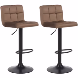 Conçu dans un mélange de style industriel et scandinave cocooning à la fois, le lot de tabourets de bar est le choix idéal si ...