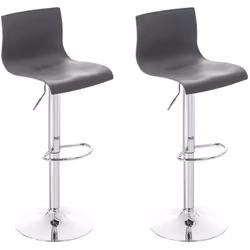 Tabouret de bar - MARQUE - Modèle - Réglable en hauteur - Lot de 2 - Design moderne