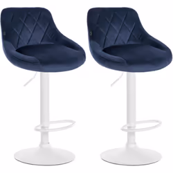 Ces tabourets séduisent par leur design élégant. L'assise est recouverte d'un tissu en velours et dotée de coutures décorativ ...