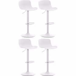 Cet ensemble de 4 tabourets de bar saura certainement vous convaincre par son design épuré, sa solidité et son confort. Le si ...