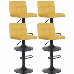 Conçu dans un mélange de style industriel et scandinave cocooning à la fois, le lot de 4 tabourets de bar est le choix idéal  ...