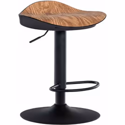 Tabouret de bar - Non spécifié - Ergonomique - PVC - Métal noir - Réglable en hauteur