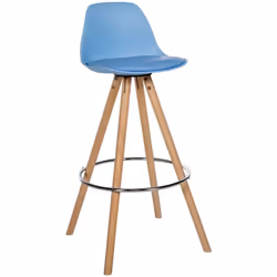 Le tabouret de bar se distingue par son aspect à la fois moderne et intemporel. La coque d'assise rembourrée contribue à un c ...