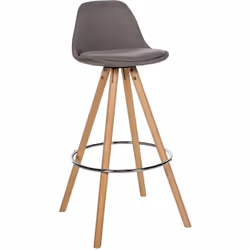 Le tabouret de bar se distingue par son aspect à la fois moderne et intemporel. La coque d'assise rembourrée contribue à un c ...