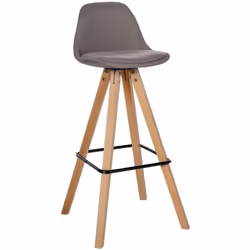 Le tabouret de bar se distingue par son aspect à la fois moderne et intemporel. La coque d'assise rembourrée contribue à un c ...