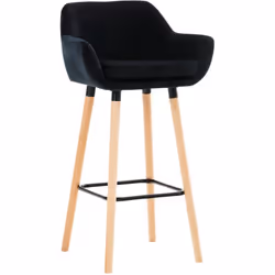 Un tabouret de bar qui allie design et fonctionnalité avec une touche de glamour! Un style de fauteuil de salon et qui peut t ...