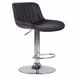 Tabouret de bar - Non spécifié - Noir - Similicuir - Réglable en hauteur - Pivotant 360°