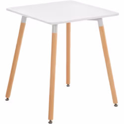 La table de cuisine se distingue par sa fonctionnalité et sa polyvalence. Le plateau de table est fabriqué en MDF solide et r ...