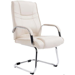 Fauteuil de bureau - BUR - BUR10716 - PVC crème - Charge maximale 180 kg - Design moderne