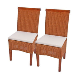 Lot de 2 chaises de salle a manger en rotin avec coussin pieds en bois 04_0000193