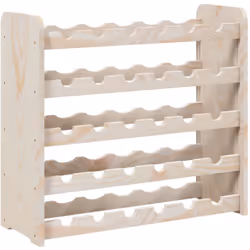 Rangez, vieillissez et présentez votre vin avec style grâce à ce casier à bouteilles en bois ! Bois de pin massif : cette éta ...