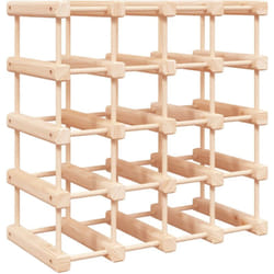 Casier range bouteilles étagère de rangement vin pour 20 bouteilles 46,5 x 23 x 46,5 cm en bois de pin DEC024396