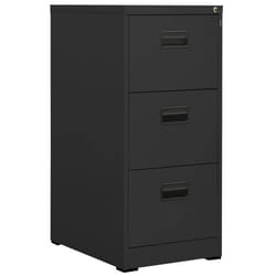 Caisson à tiroirs - DEC024499 - 3 tiroirs - Acier anthracite - 46 x 62 x 1025 cm - Bureau moderne