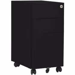 Cette armoire à dossiers mobile, au design moderne, est idéale pour le rangement des dossiers. Cette armoire de bureau est fa ...