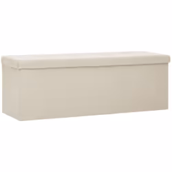 Ce banc de rangement polyvalent et doux a un design confortable qui conviendra à toute décoration intérieure. Il peut égaleme ...