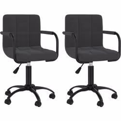 Avec un design élégant, ces chaises de salle à manger pivotantes sont conçues pour être un supplément pratique et moderne à v ...
