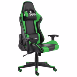 Fauteuil de bureau - DEC - DEC026055 - Pivotant - Dossier inclinable - PVC vert