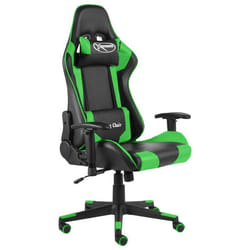Fauteuil de bureau - DEC - DEC026055 - Pivotant - Dossier inclinable - PVC vert